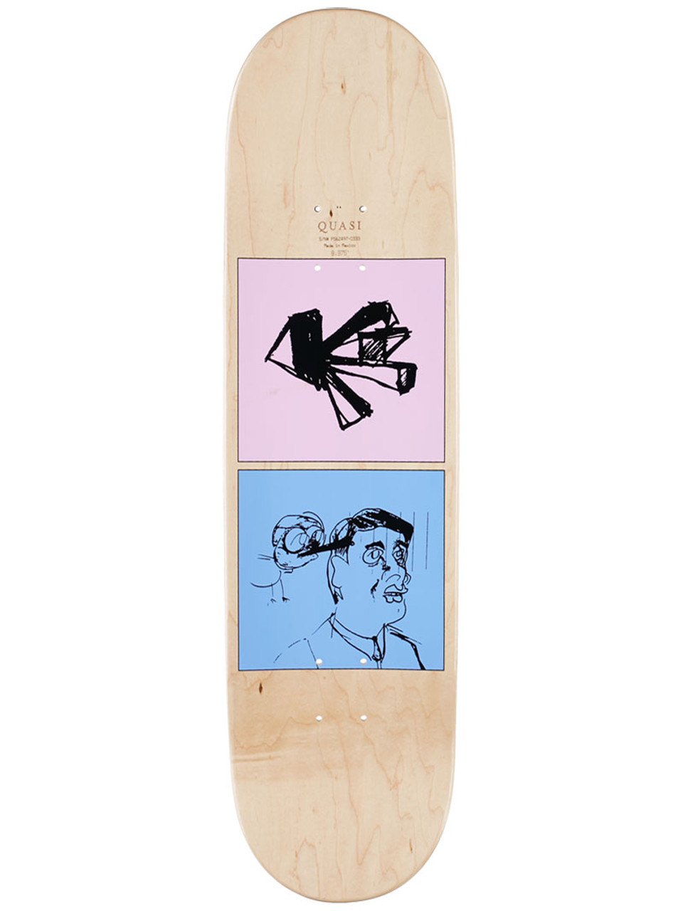 ISLE SKATEBOARDS アイル Chris Jones 8..25” Isle Enamel Chris Jones Skateboard Deck Green Pink 8.25